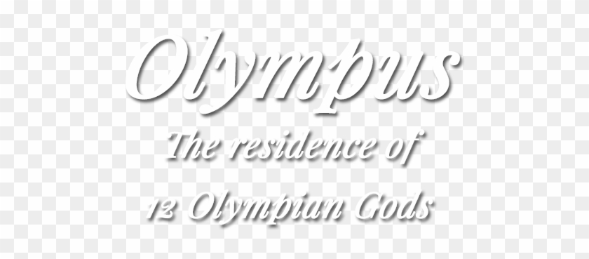 Olympus Mountain Thessaly Greece - Calligraphy Clipart #4903076