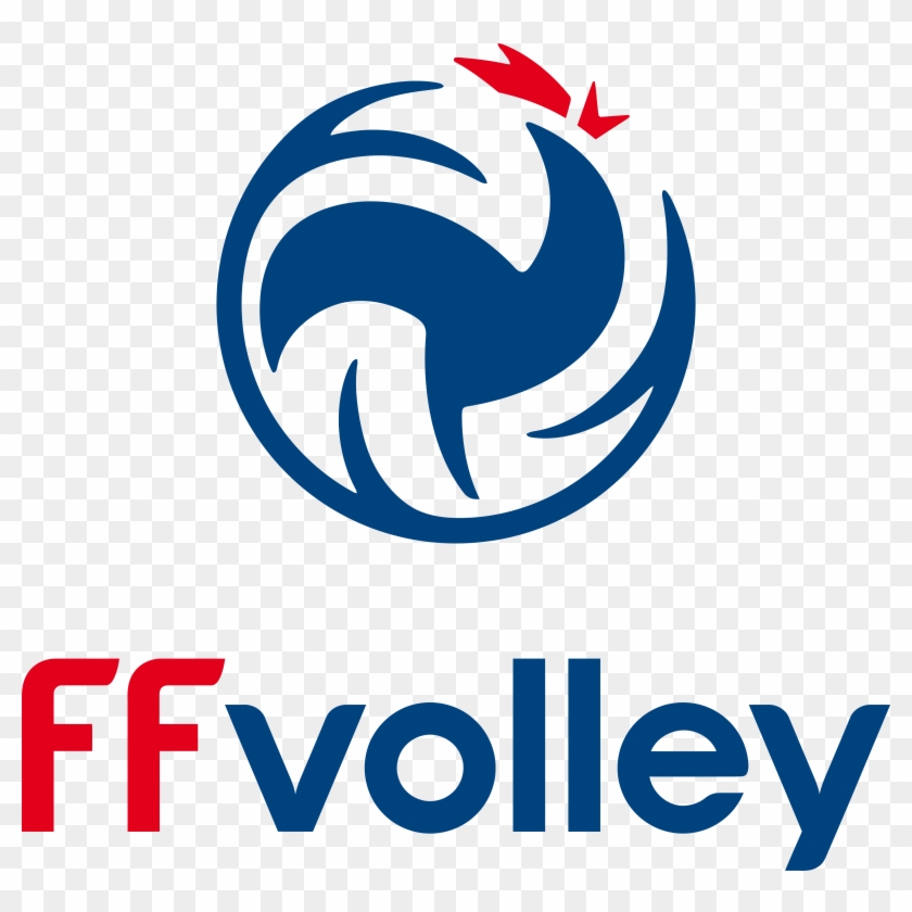 Fédération Française De Volley Ball Logo - Volleyball Federation Logos Clipart #4903217