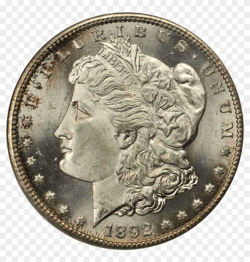 1892 Morgan Silver Dollar - Cash Clipart #4903756