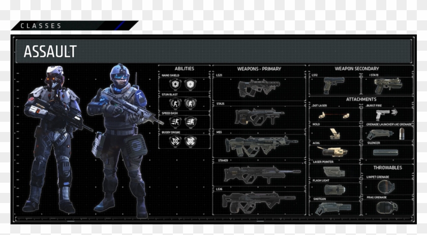 Assault Players Can Usually Be Found At The Forefront - Killzone Shadow Fall Multiplayer Clipart #4903777