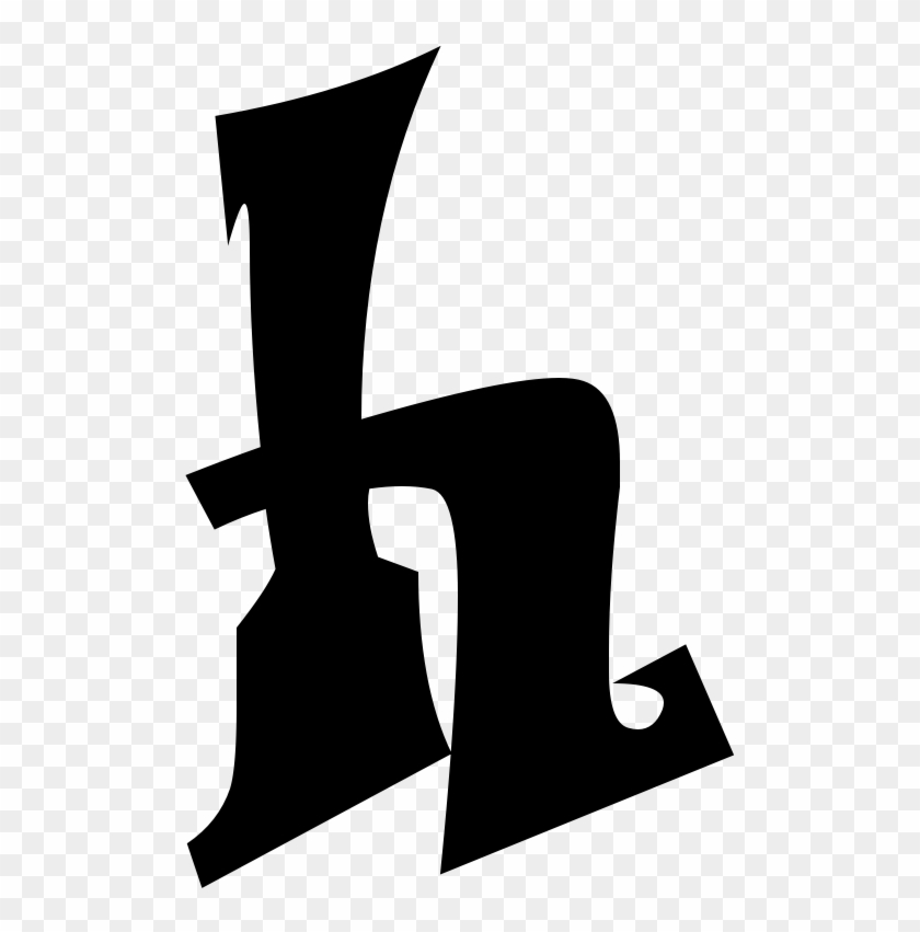 H - H In Graffiti Png Clipart