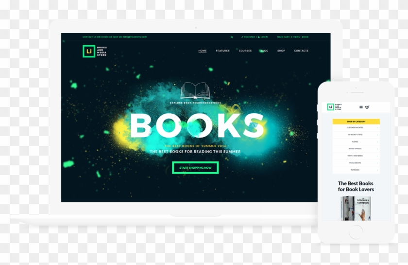 Lorem Ipsum Books & Media Store - Led-backlit Lcd Display Clipart