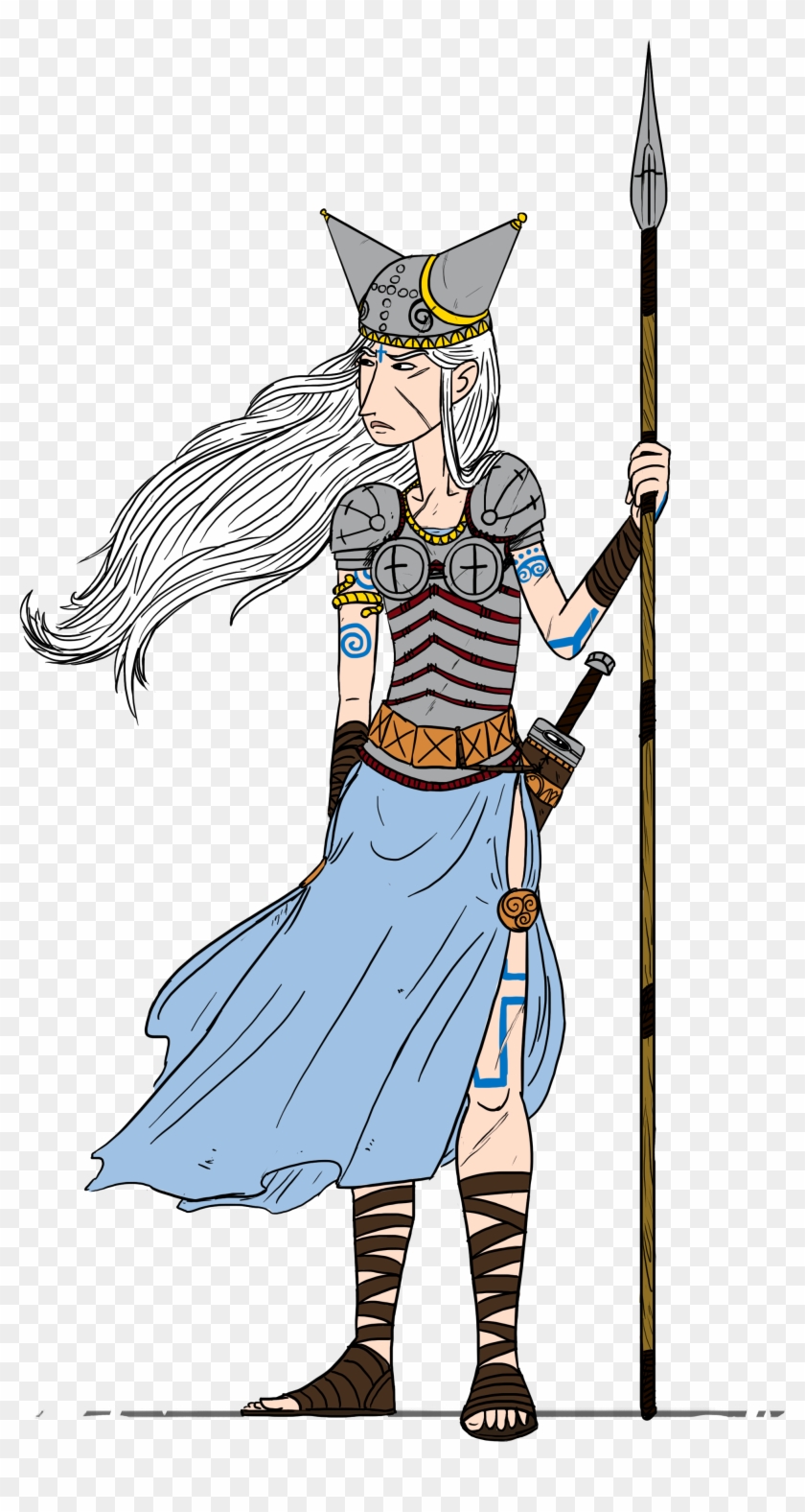 Full Body Portrait Of Gunda The Guilty - Cartoon Clipart