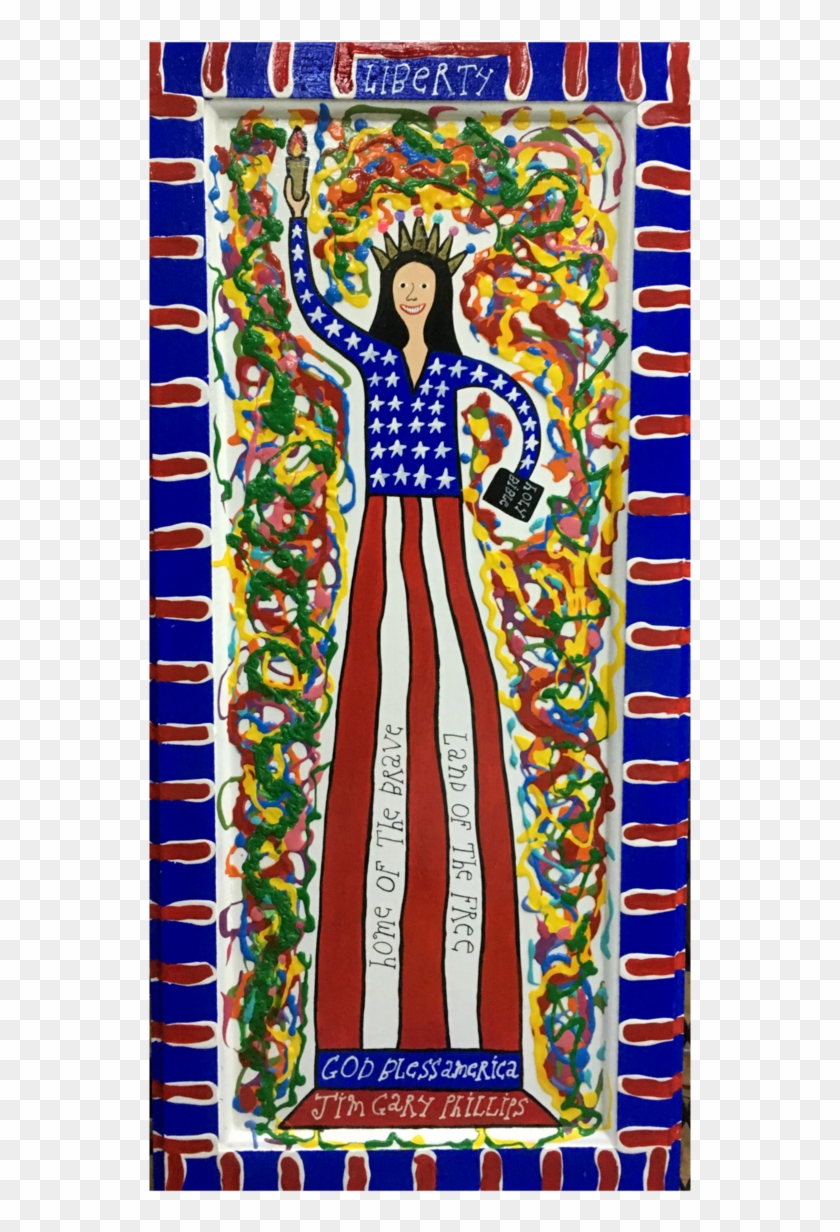 "lady Liberty" Around Back At Rocky's Place - Modern Art Clipart #4905134