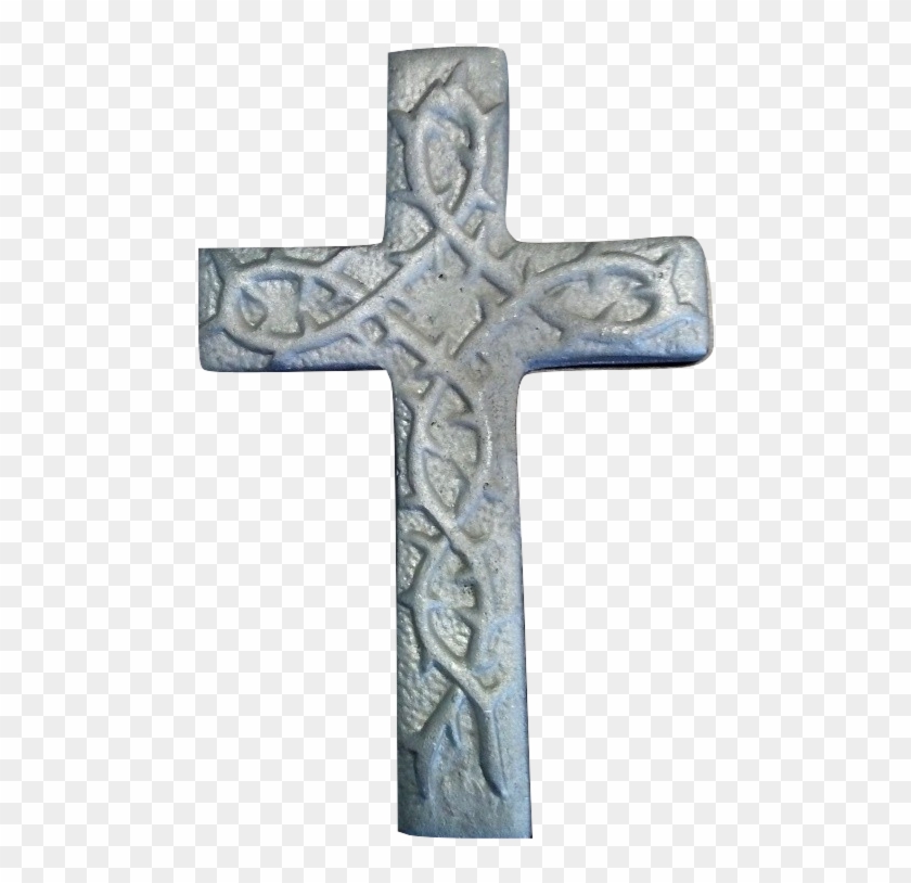 Cross With Thornes 6 7/8" Tall 4 1/2" Wide - Cross Clipart