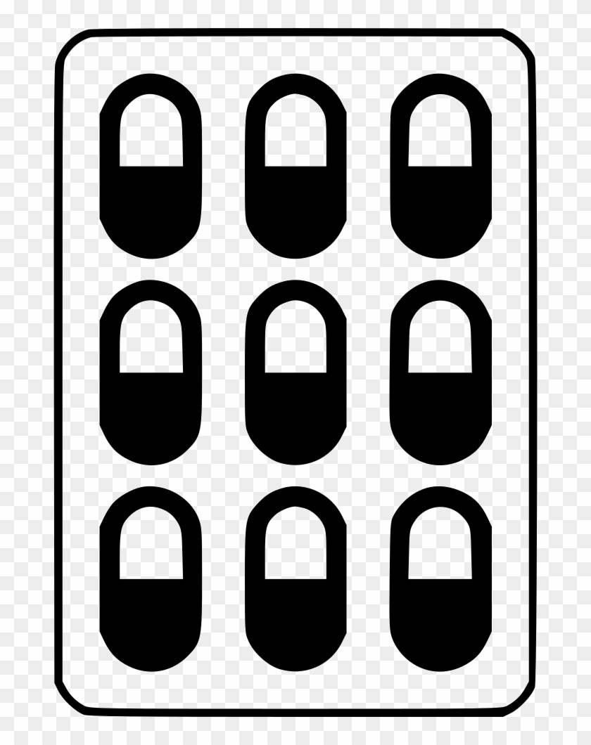 Pill Pack Icon Clipart