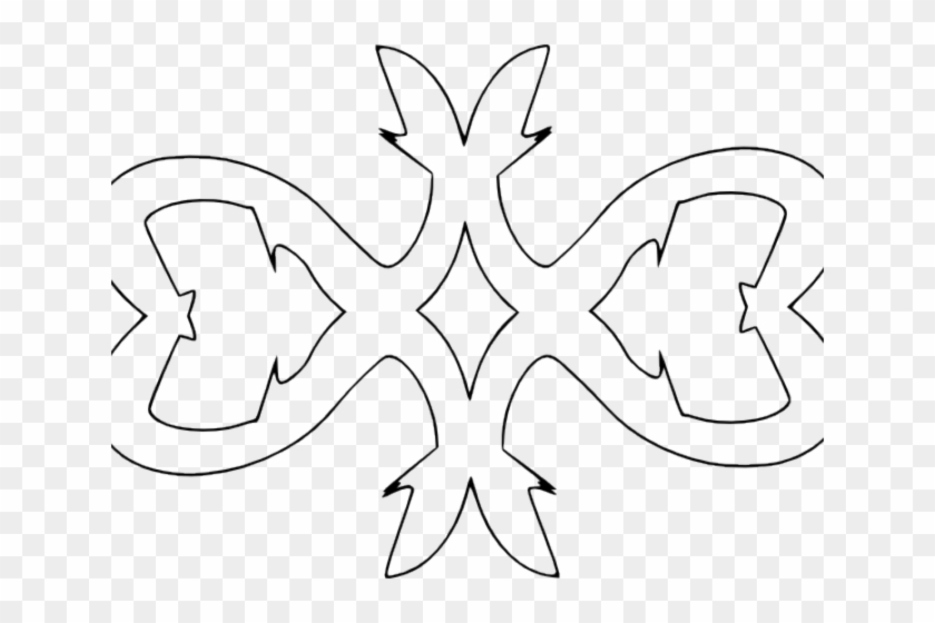 Decorative Border Clipart Outline - Clip Art Borders - Png Download