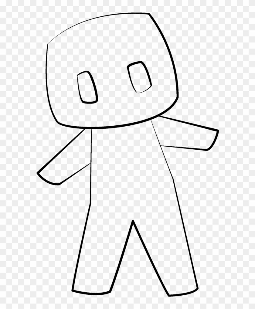Drawn Minecraft Art - Cartoon Clipart