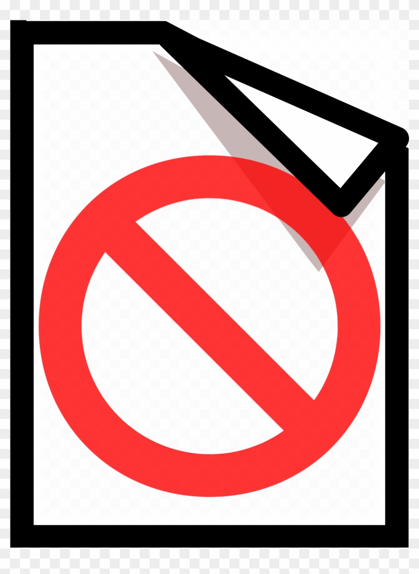 This Free Icons Png Design Of Not Documented 2 - Clip Art Document Transparent Png #4907081