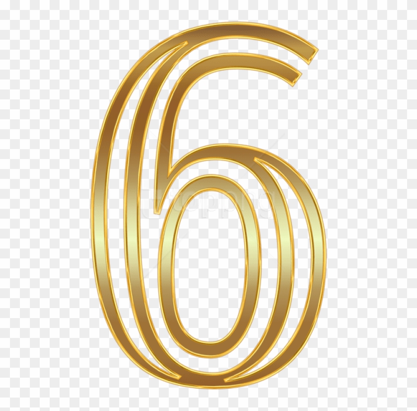 Free Png Download Number Six Gold Clipart Png Photo - Circle Transparent Png