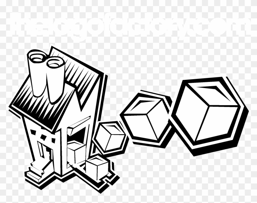 The Logo Factory Logo Black And White - Factory Clipart #4908132