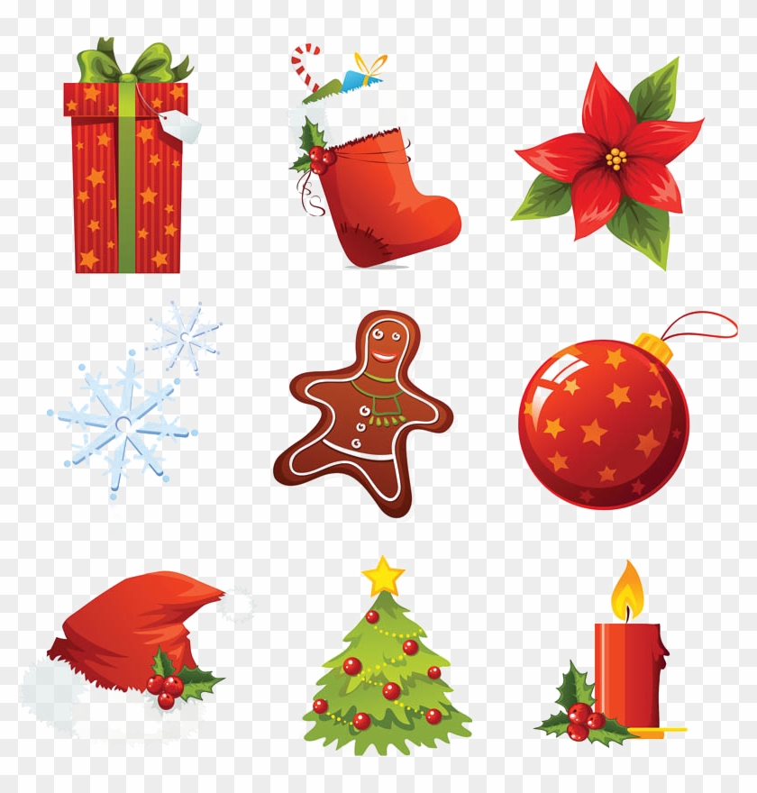 Xmas Elements Png Download Image - Christmas Icon Cartoon Clipart #4908305
