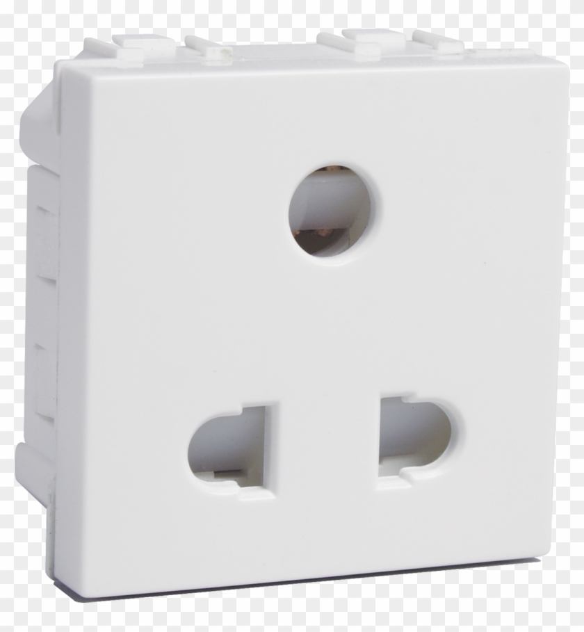 6 A 3 Pin Shuttered Socket Clipart
