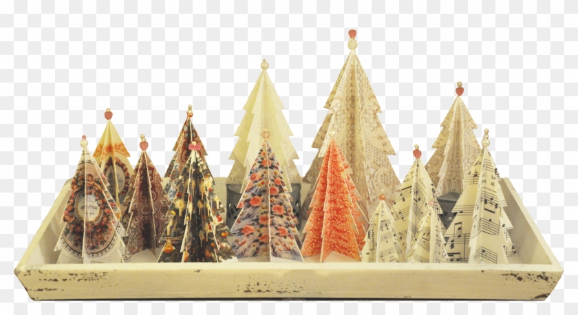 Vintage Christmas Village Day 12 & 13 Free Printables - Christmas Tree Clipart