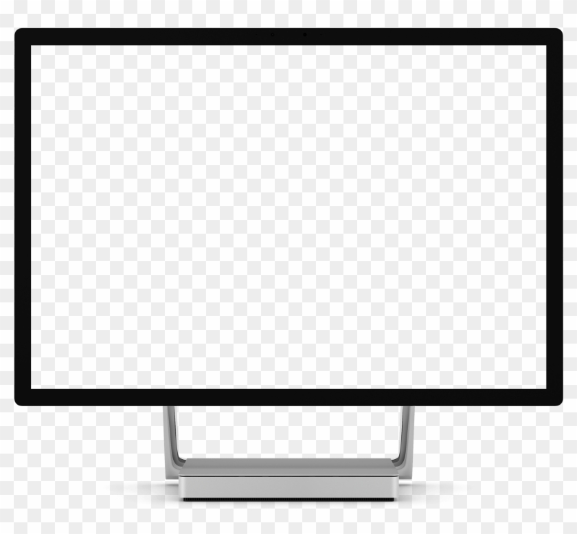 Computer Illustration Showing A Microsoft Surface Studio - Monitor Clipart Free - Png Download