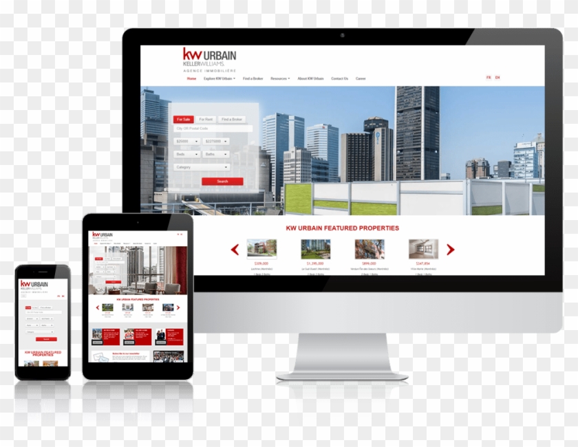 Real Estate Website - Real Estate Responsive Site Clipart #4908796