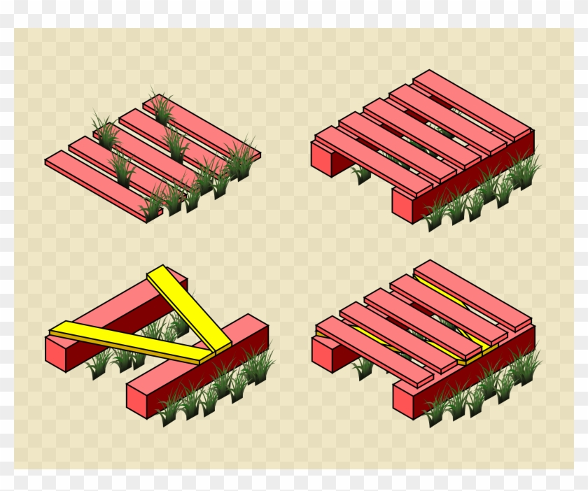 Isometric Boardwalk Underlay Example - Wood Clipart #4909034