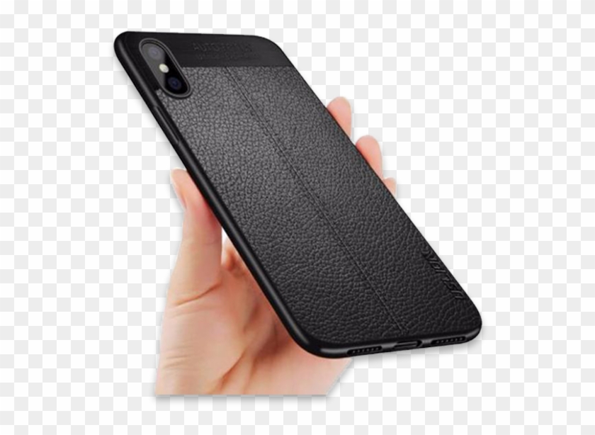 619-luxury Stitching Pu Leather Case Litchi Texture - Smartphone Clipart #4909149