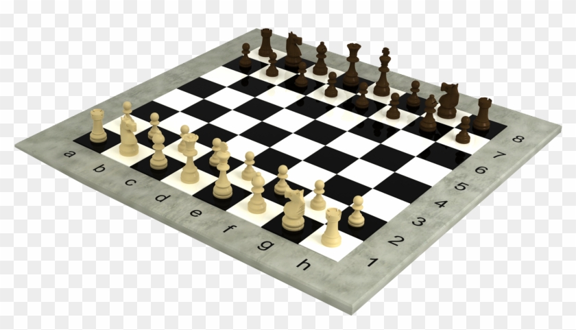 Colocación Del Tablero - Chess Board Missing Pieces Clipart