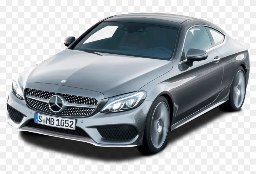 Grey Mercedes Benz C Class Coupe Car - C Class 220d Coupe Clipart #4909670