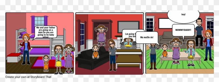 Baby Sit Day - Cartoon Clipart