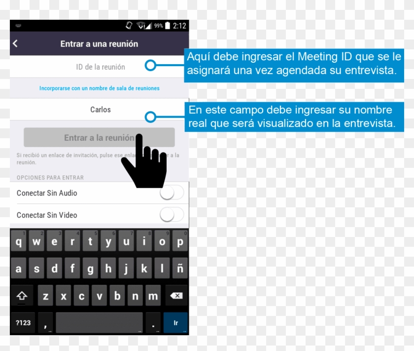 Guia Zoom 6 Mano - Custom Autocompletetextview In Android Clipart