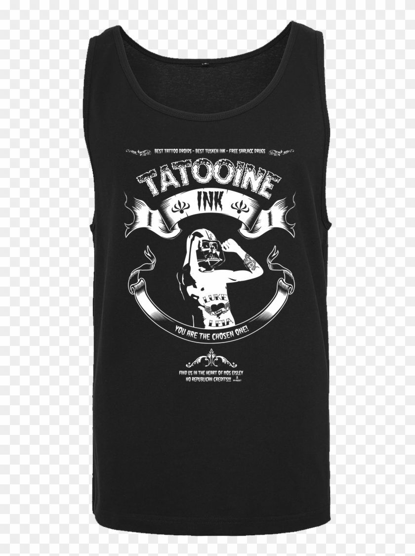 Myrocket Tatooine Ink T-shirt Tanktop Men Black - Active Tank Clipart #4912289
