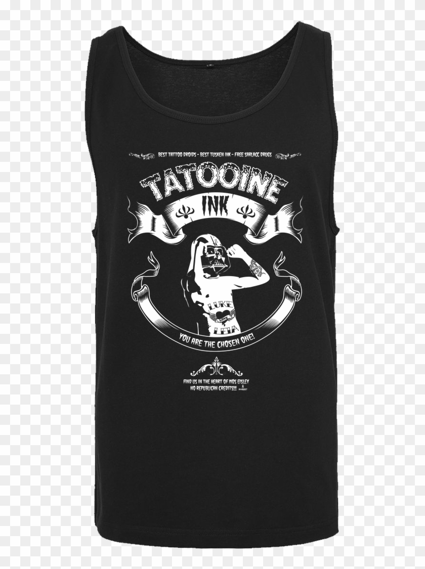 Myrocket Tatooine Ink T-shirt Tanktop Men Black - Active Tank Clipart