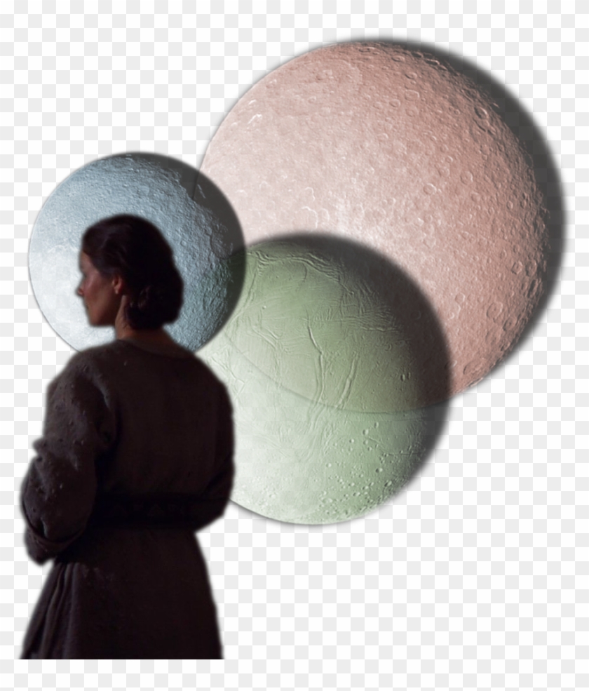 “ Transparent Shmi Skywalker With The Three Moons Of - Circle Clipart #4912335