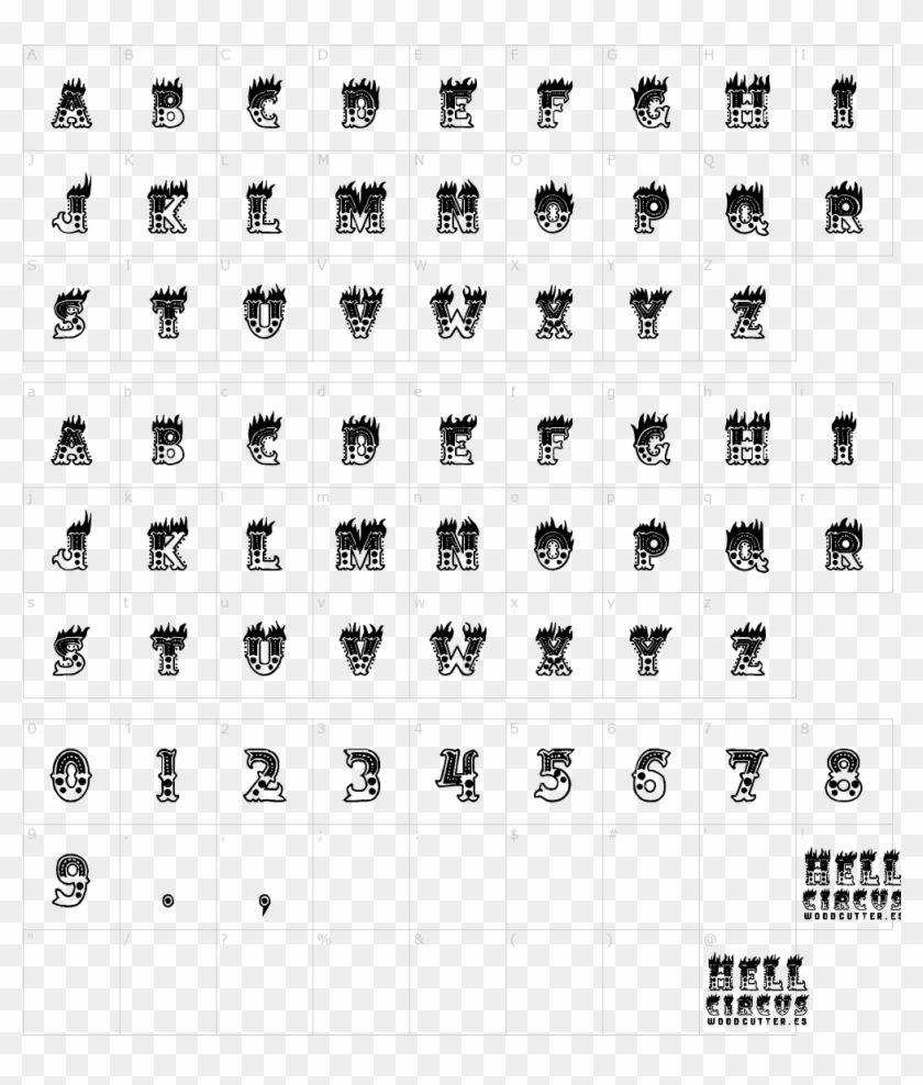 Font Characters - Whimsy Font Clipart