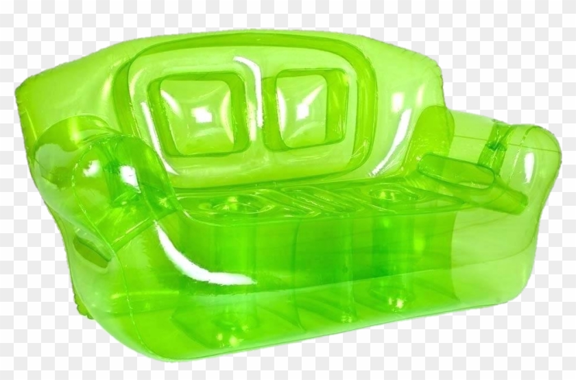 Couch Sticker - Lime Green Inflatable Couch Clipart #4912729