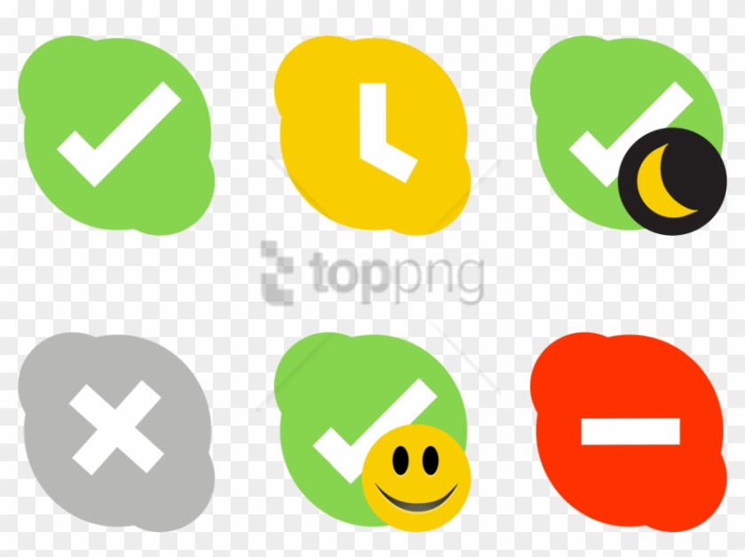 Free Png Skype Status Icons Png - Status Icons Png Clipart