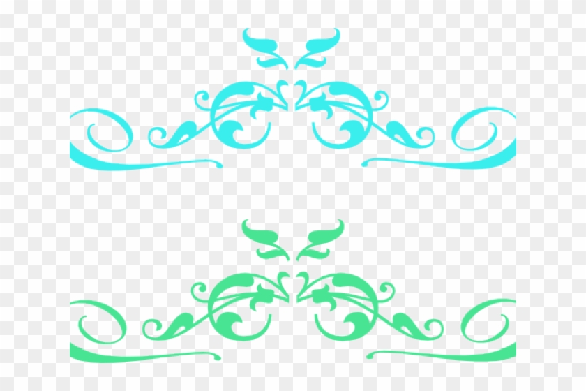 Flourish Clipart Top Border - Decorative Elements Clip Art - Png Download #4913481