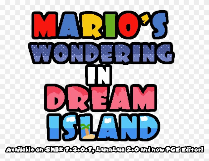 Mario's Wondering At Dream Island Clipart #4913751