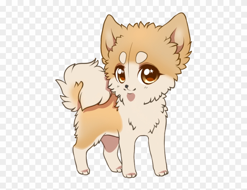 Akita Male Fawn - Cat Yawns Clipart