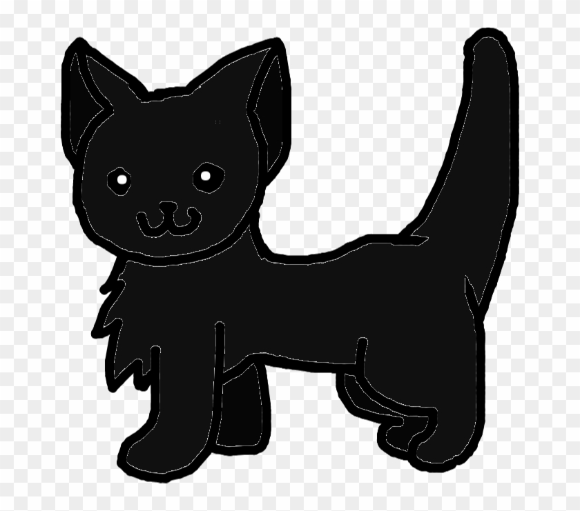 Cat - Black - Cartoon Clipart #4915150