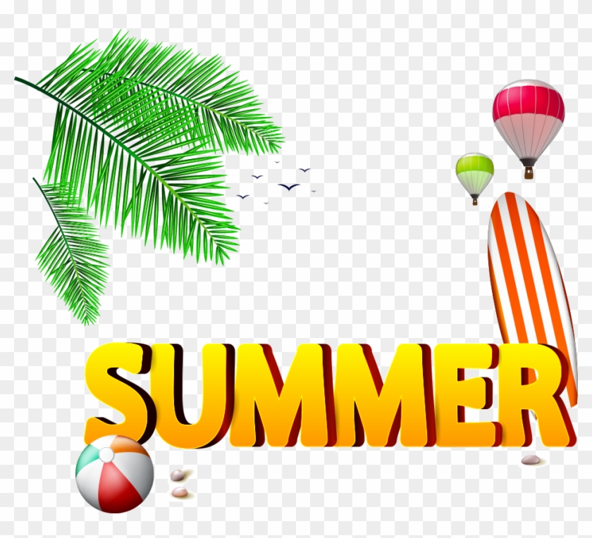 Beach Ball Fonts Transprent Png Free - Summer Beach Ball Clipart Transparent Png