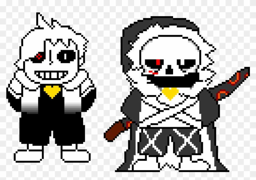 Cross Sans And Cross Chara - Cartoon Clipart #4915622