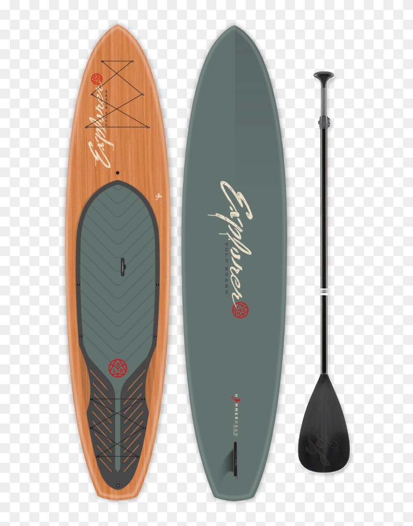 12' Hammerhead Explorer - Surfboard Clipart