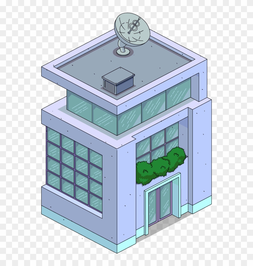 Modern Middle Building - Batiment Lateral Moderne 1 Clipart #4916701