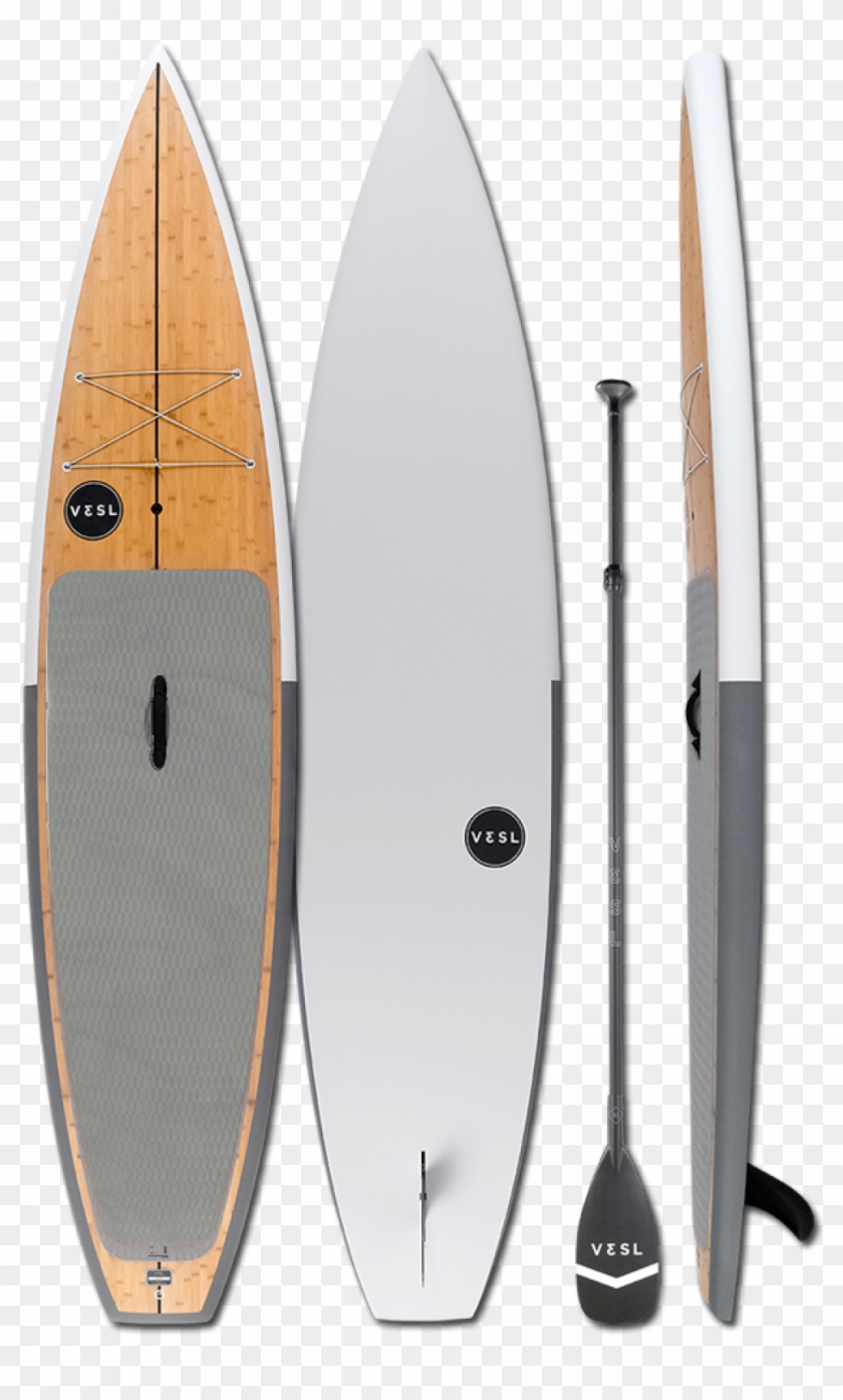 2019 Vesl Touring Bamboo Eco Series 12'0 Paddle Board - Surfboard Clipart #4916712