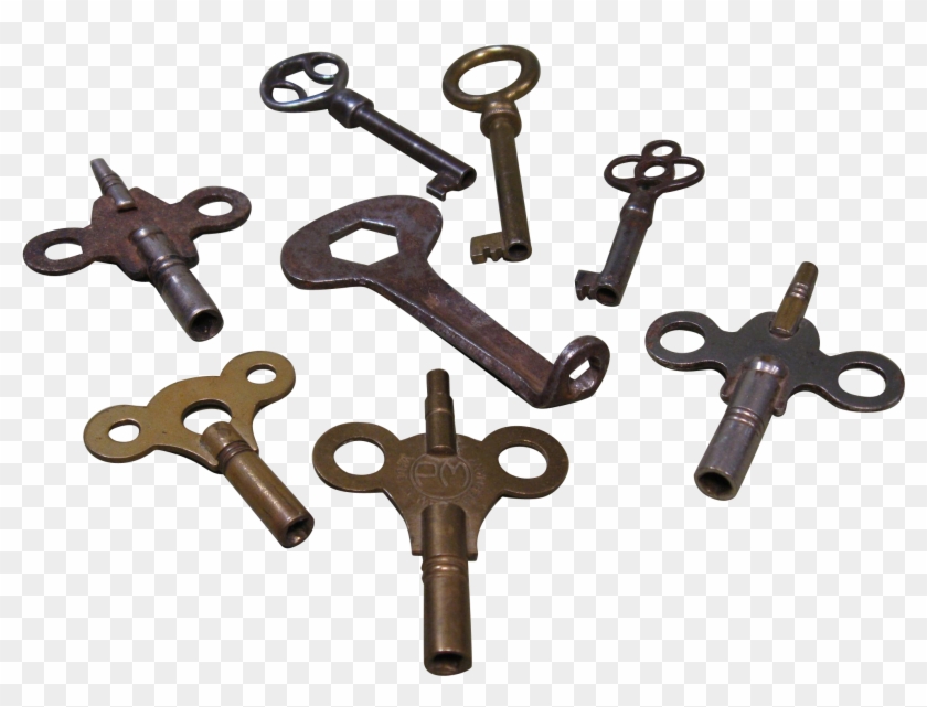 Lot Of 8 Old Keys - Key Clipart #4916723