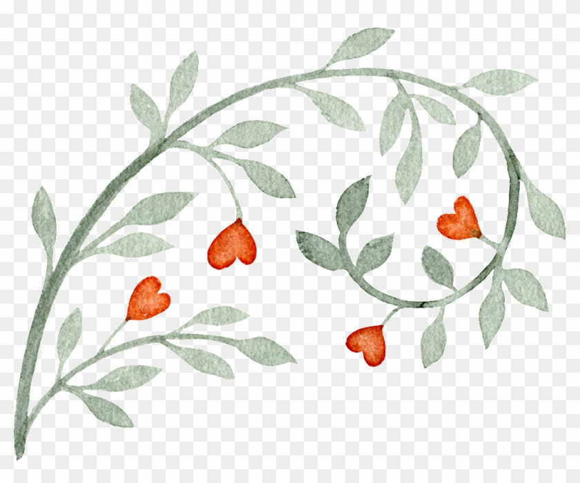 Love Gray Vine Decoration Vector - Vẽ Dây Leo Đơn Giản Clipart