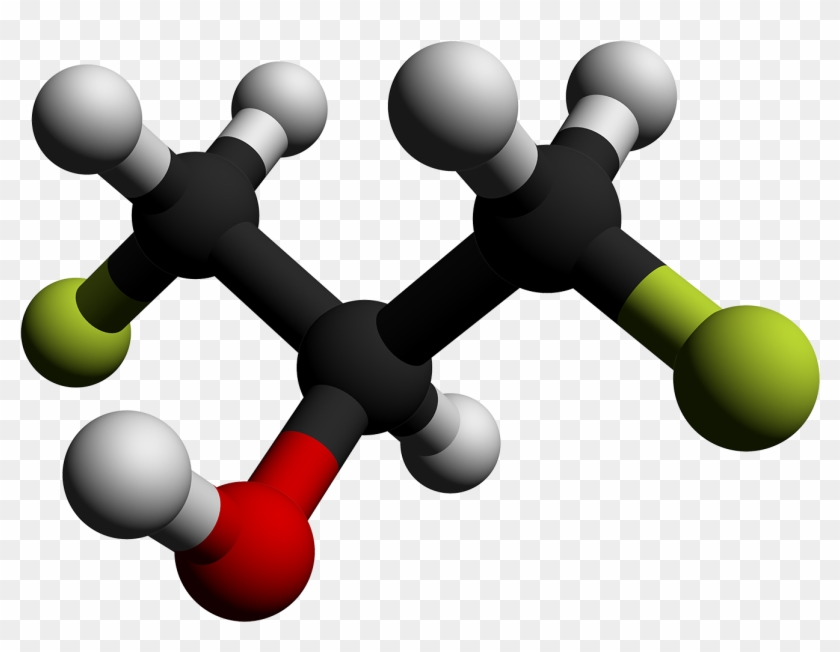 1,3 Difluoro 2 Propanol 3d Balls By Ahrls 2012 - 2 Propanol 3d Clipart #4917480