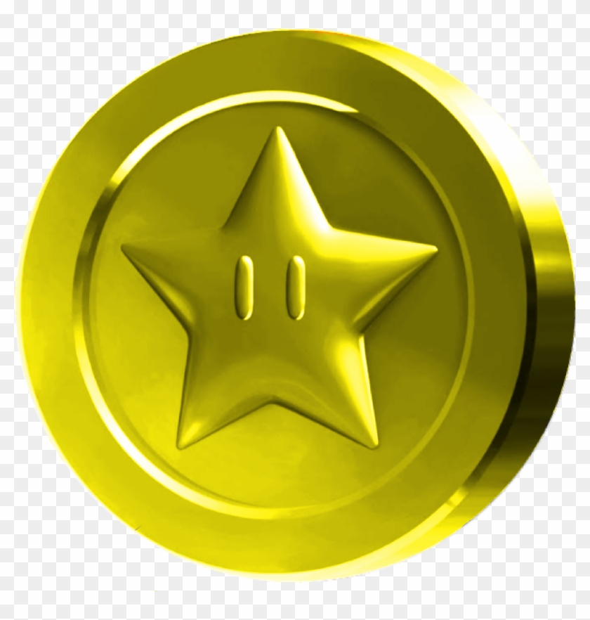 #supermario #mario #coin #star #retro #arcade #gaming - Mario Star Coin Png Clipart