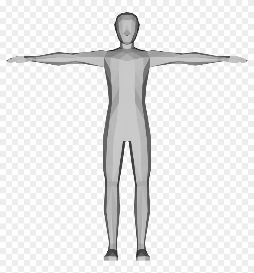 Low Poly Male Big Image Png Ⓒ - Low Poly Human Png Clipart
