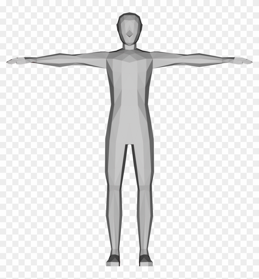 Low Poly Male Big Image Png Ⓒ - Low Poly Human Png Clipart #4918010
