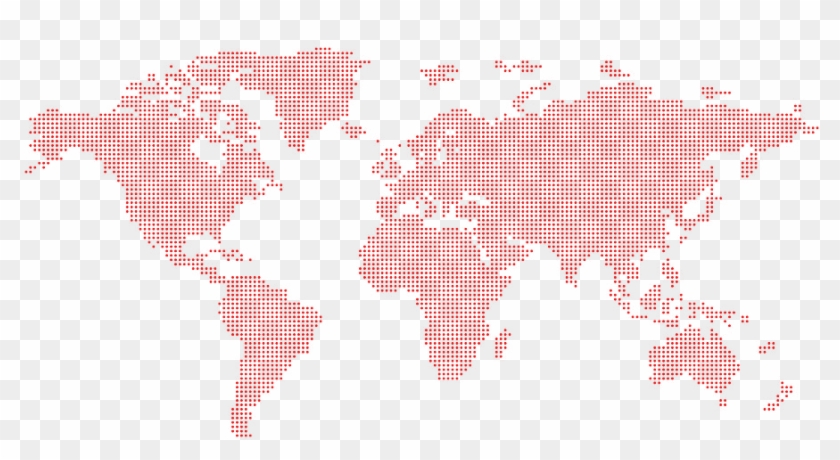 World Map In Grey Clipart #4918564