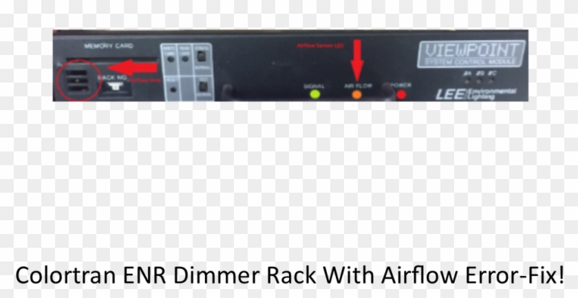 Colortran Enr Dimmer Rack With Airflow Error - Electronics Clipart #4918977