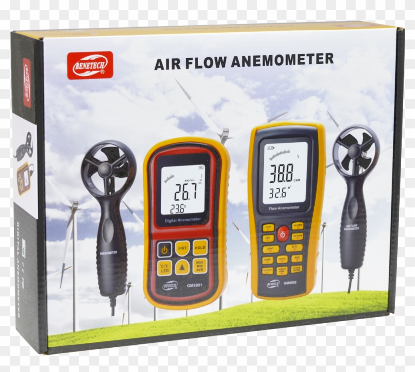 Air Flow Anemometer Air Velocity Gauge Meter Measure - Gadget Clipart